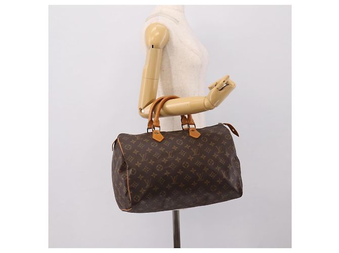 Borsa a mano LOUIS VUITTON Monogram Speedy 35 M41524 LV Auth 197644A Monogramma - vista 21