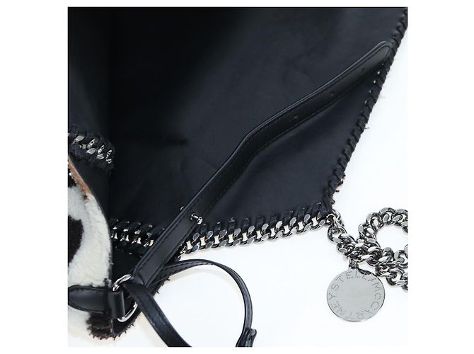 Stella Mc Cartney Stella MacCartney Bolsa de Ombro Tote com Corrente Bore Ivory Silver Auth 203012V Prata Cru - vista 10