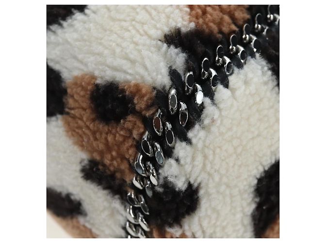 Stella Mc Cartney Stella MacCartney Bolsa de Ombro Tote com Corrente Bore Ivory Silver Auth 203012V Prata Cru - vista 16
