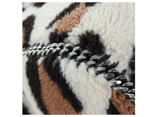 Stella Mc Cartney Stella MacCartney Bolsa de Ombro Tote com Corrente Bore Ivory Silver Auth 203012V Prata Cru - vista 17