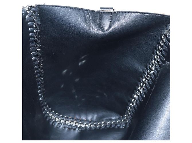 Stella Mc Cartney Stella MacCartney Bolsa de Ombro Tote com Corrente Bore Ivory Silver Auth 203012V Prata Cru - vista 25