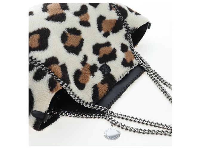 Stella Mc Cartney Stella MacCartney Bolsa de Ombro Tote com Corrente Bore Ivory Silver Auth 203012V Prata Cru - vista 6