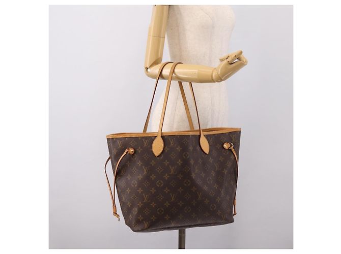 Borsa Tote LOUIS VUITTON Monogram Neverfull MM M40156 LV Auth 203178V Monogramma - vista 21