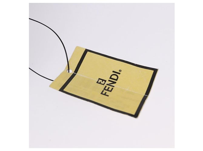 Pequin FENDI Pecan Clutch-Tasche aus PVC und Leder, braun und goldfarben, authentisch 203483V - Ansicht 9