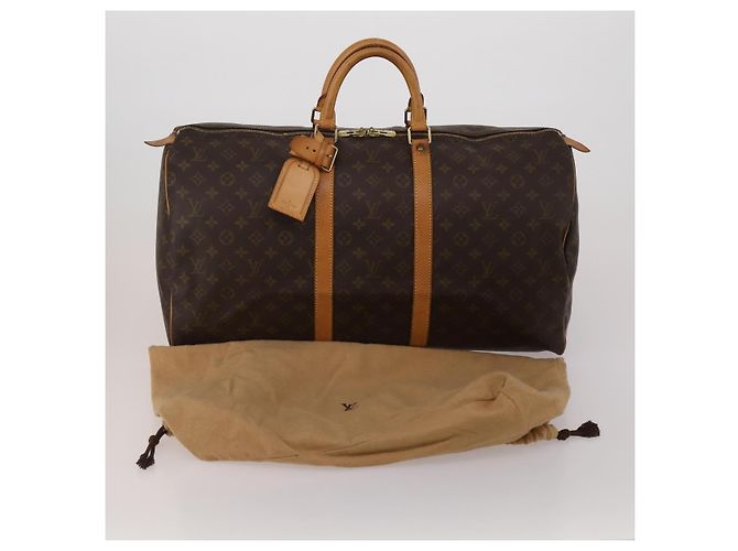 LOUIS VUITTON Monogram Keepall 55 Boston Bag M41424 LV Auth 196871V Monogramm - Ansicht 12