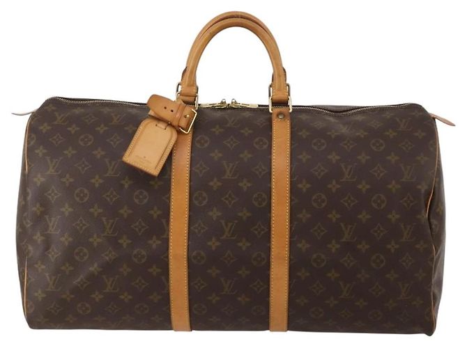 LOUIS VUITTON Monogram Keepall 55 Boston Bag M41424 LV Auth 196871V Monogramm - Ansicht 13