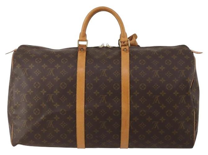 LOUIS VUITTON Monogram Keepall 55 Boston Bag M41424 LV Auth 196871V Monogramm - Ansicht 2