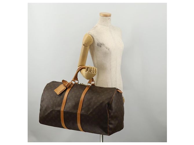 LOUIS VUITTON Monogram Keepall 55 Boston Bag M41424 LV Auth 196871V Monogramm - Ansicht 23