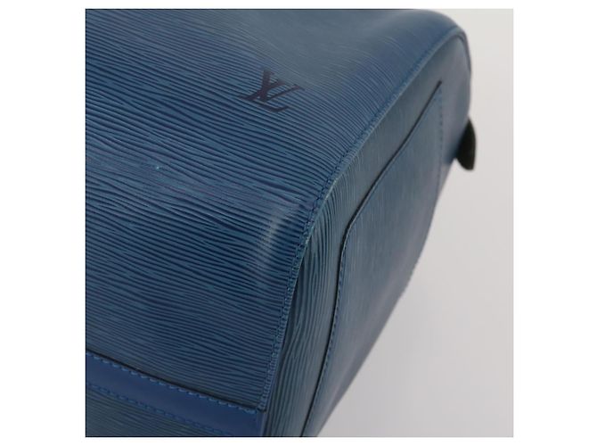 LOUIS VUITTON Epi Keepall 50 Boston Bag Blue M42965 LV Auth 197451A - vista 14