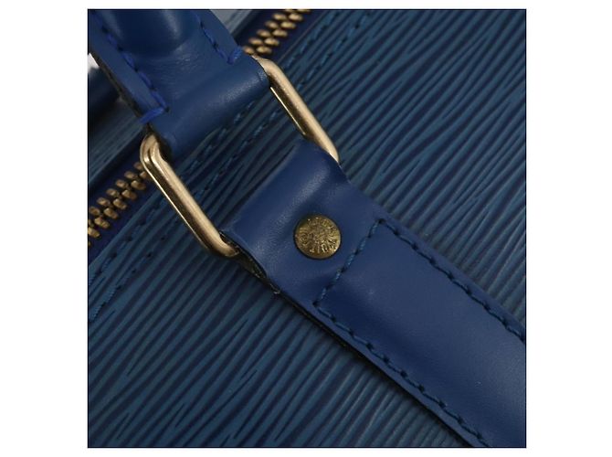LOUIS VUITTON Epi Keepall 50 Boston Bag Blue M42965 LV Auth 197451A - vista 17