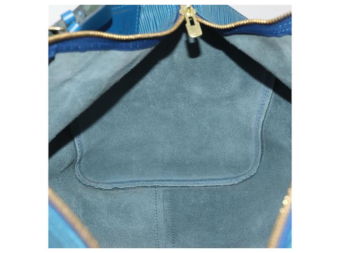 LOUIS VUITTON Epi Keepall 50 Boston Bag Blue M42965 LV Auth 197451A - vista 21