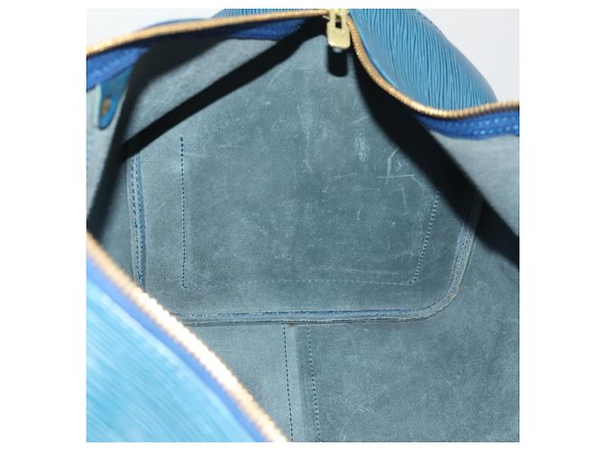 LOUIS VUITTON Epi Keepall 50 Boston Bag Blue M42965 LV Auth 197451A - vista 22