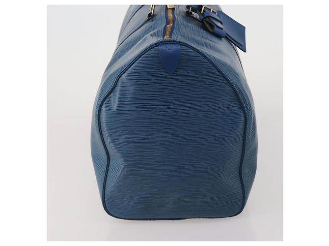 LOUIS VUITTON Epi Keepall 50 Boston Bag Blue M42965 LV Auth 197451A - vista 4