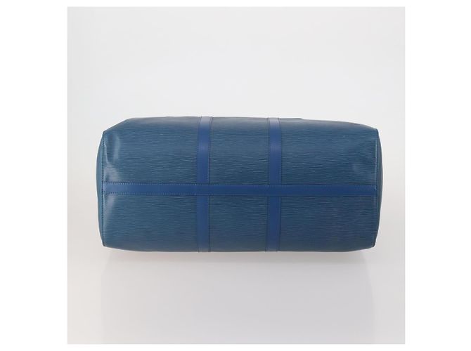 LOUIS VUITTON Epi Keepall 50 Boston Bag Blue M42965 LV Auth 197451A - vista 5