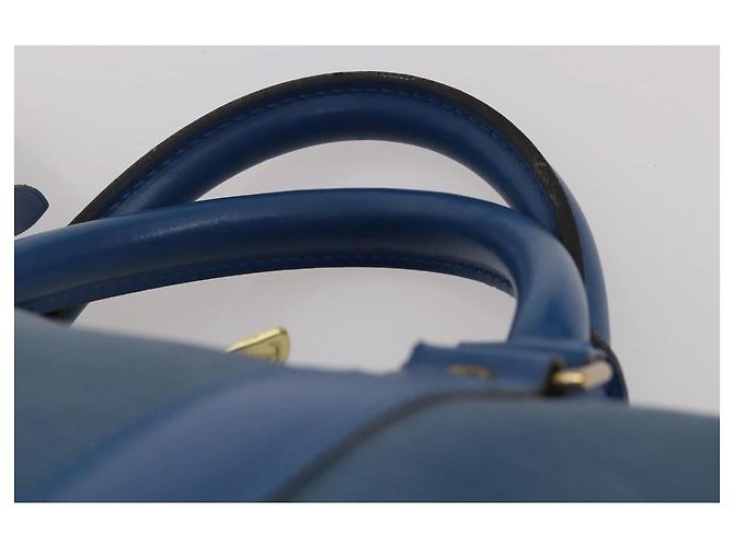 LOUIS VUITTON Epi Keepall 50 Boston Bag Blue M42965 LV Auth 197451A - vista 8