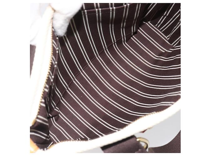 Borsa a mano LOUIS VUITTON Antigua Cabas PM Black Beige M40039 LV Auth BA15712 Nero - vista 11