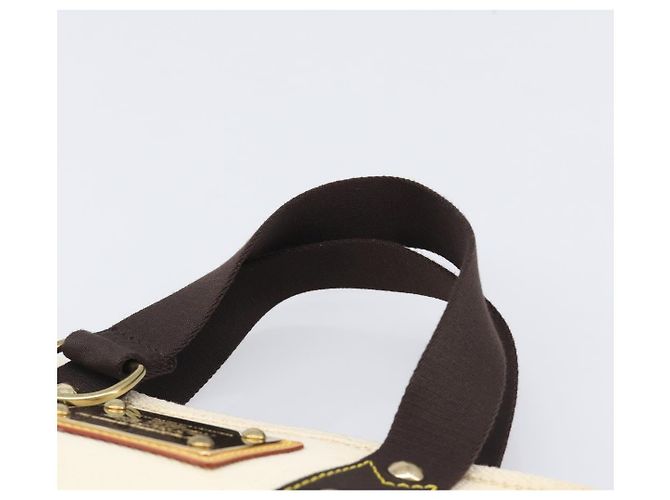 Borsa a mano LOUIS VUITTON Antigua Cabas PM Black Beige M40039 LV Auth BA15712 Nero - vista 14
