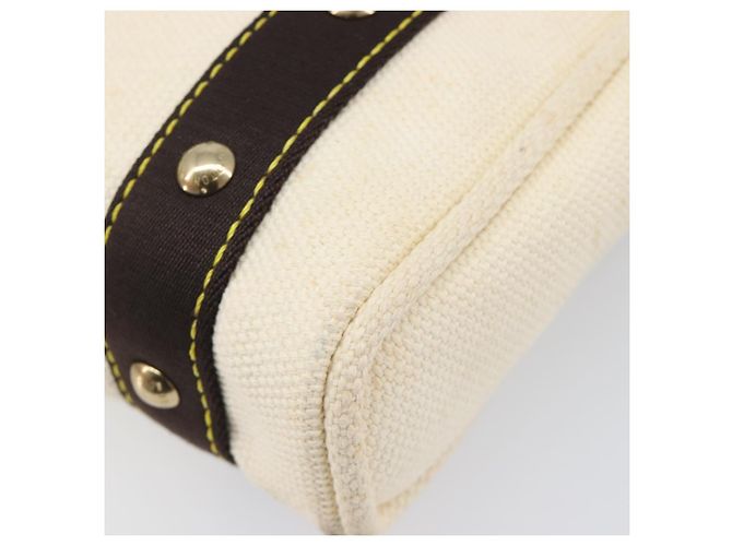 Borsa a mano LOUIS VUITTON Antigua Cabas PM Black Beige M40039 LV Auth BA15712 Nero - vista 15