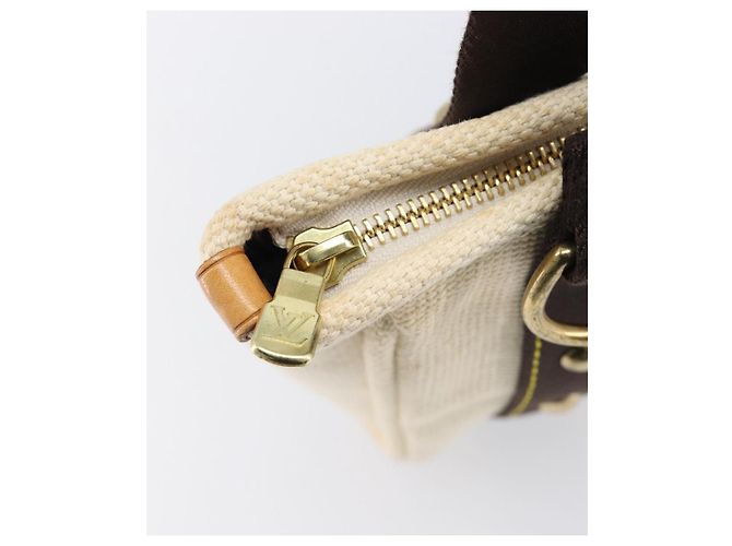Borsa a mano LOUIS VUITTON Antigua Cabas PM Black Beige M40039 LV Auth BA15712 Nero - vista 19