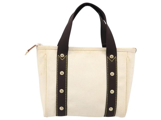 Borsa a mano LOUIS VUITTON Antigua Cabas PM Black Beige M40039 LV Auth BA15712 Nero - vista 2
