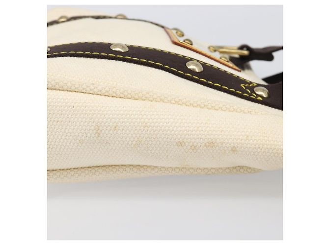 Borsa a mano LOUIS VUITTON Antigua Cabas PM Black Beige M40039 LV Auth BA15712 Nero - vista 4