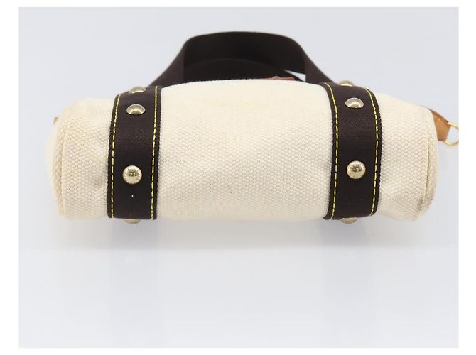 Borsa a mano LOUIS VUITTON Antigua Cabas PM Black Beige M40039 LV Auth BA15712 Nero - vista 6