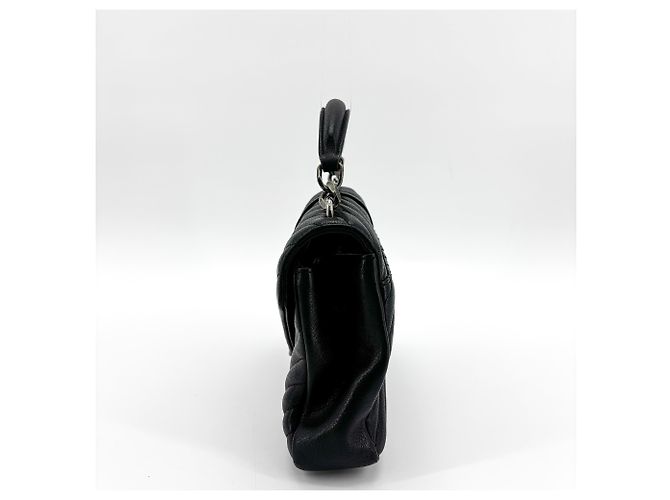 Autre Marque Saint Laurent Classic Monogram College Matelasse Chevron Leather Medium Nero - vista 4