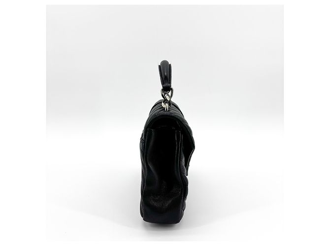 Autre Marque Saint Laurent Classic Monogram College Matelasse Chevron Leather Medium Nero - vista 5