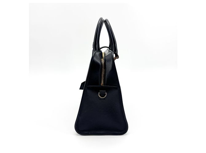 Autre Marque Saint Laurent Monogram Cabas Leather Small Nero - vista 4