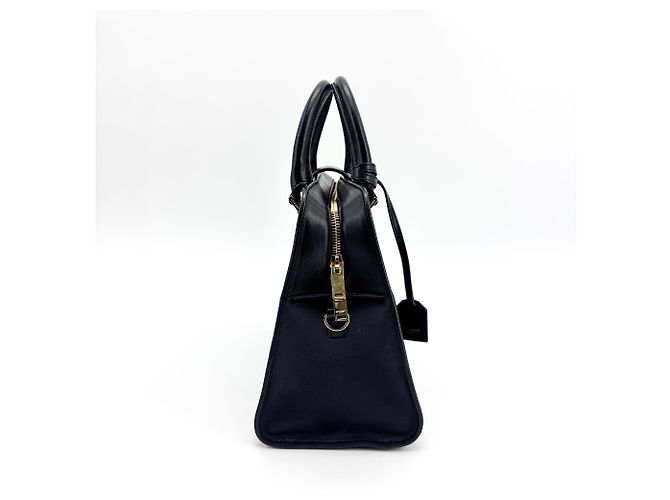 Autre Marque Saint Laurent Monogram Cabas Leather Small Nero - vista 5