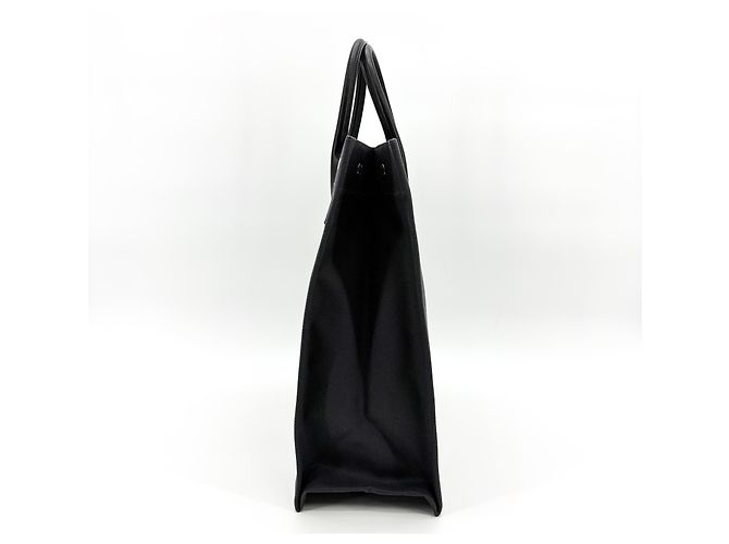 Autre Marque Saint Laurent Rive Gauche Pouch Canvas Medium Nero - vista 4