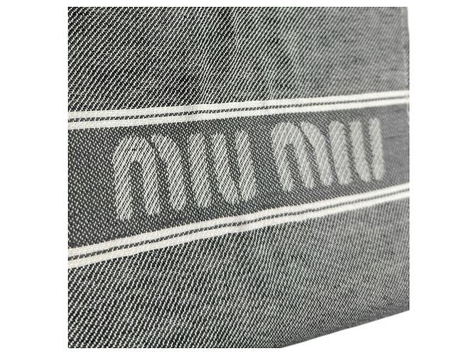 Miu Miu Handtasche aus schwarzem Canvas - Ansicht 12