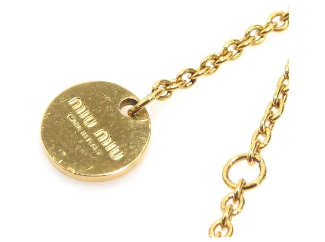 Miu Miu Halskette für Damen Silber Golden Aus weiß - Ansicht 7
