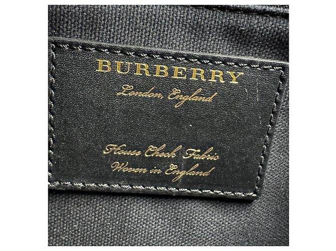 Burberry Handtasche aus Wildleder Braun Schwarz Rot - Ansicht 12