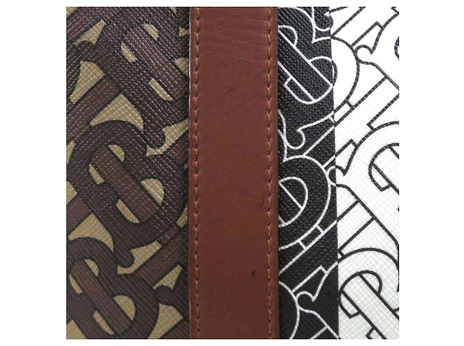 Borsa a mano/Borsa a tracolla Burberry Marrone Nero Bianco - vista 10