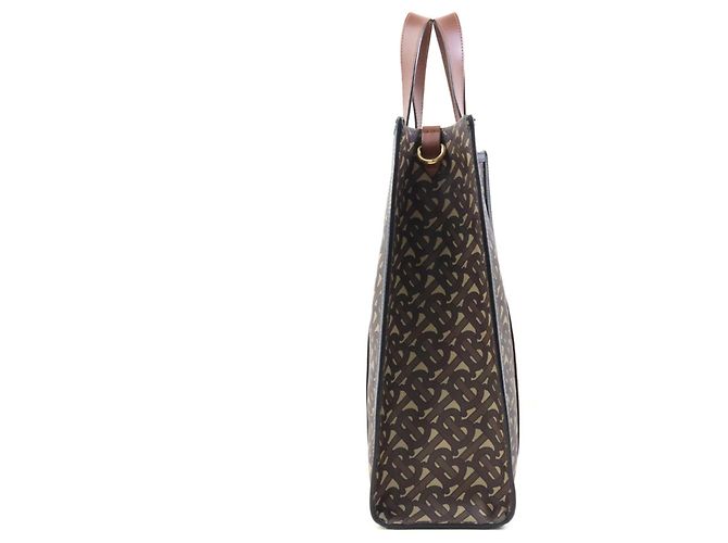 Borsa a mano/Borsa a tracolla Burberry Marrone Nero Bianco - vista 2