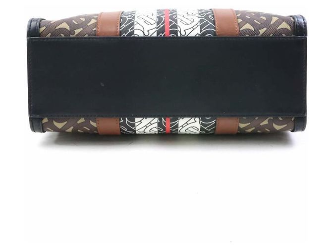 Borsa a mano/Borsa a tracolla Burberry Marrone Nero Bianco - vista 4