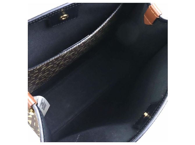 Borsa a mano/Borsa a tracolla Burberry Marrone Nero Bianco - vista 5