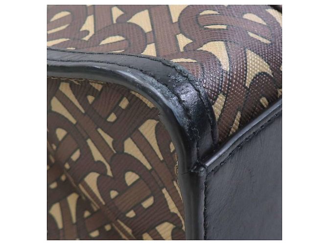 Borsa a mano/Borsa a tracolla Burberry Marrone Nero Bianco - vista 6