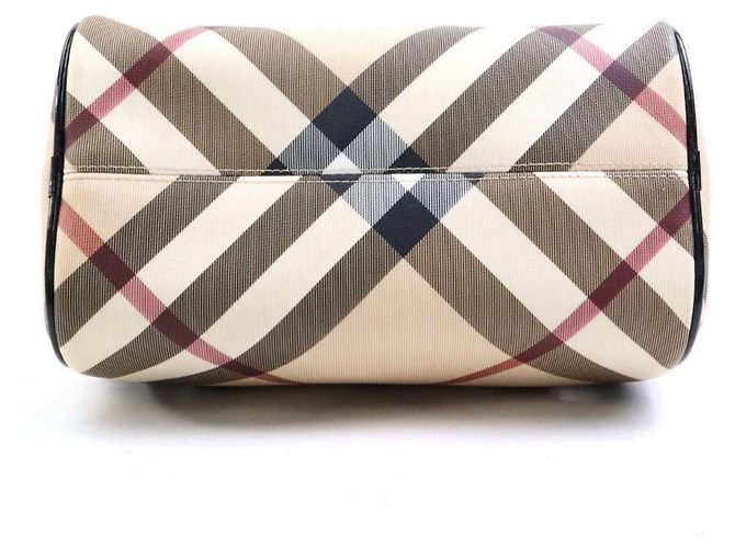 Borsa Burberry in beige e nero - vista 4