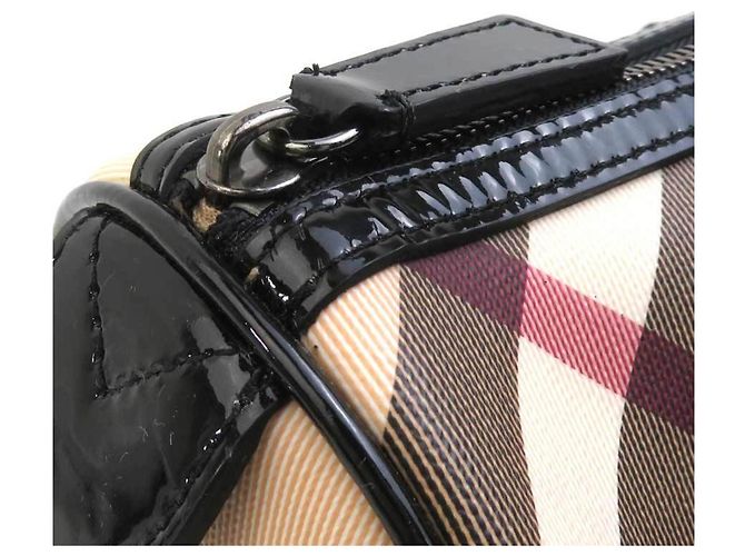 Borsa Burberry in beige e nero - vista 7
