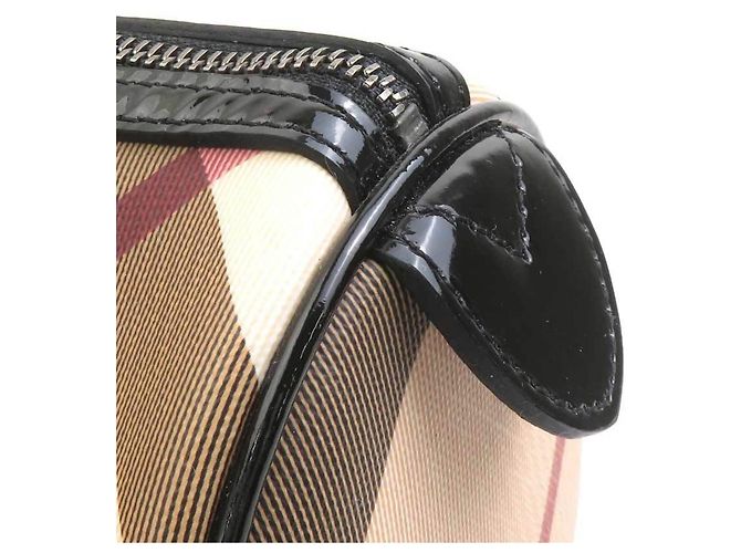 Borsa Burberry in beige e nero - vista 8