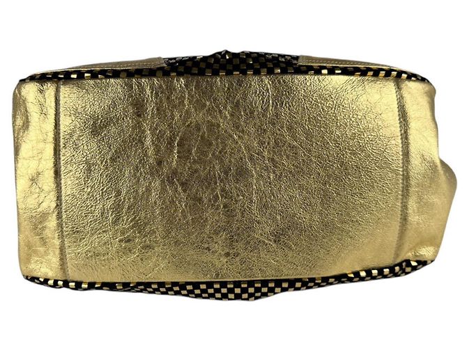 Autre Marque Borsa a mano in pelle D&G in nero e oro D'oro - vista 4
