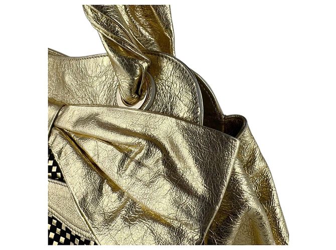 Autre Marque Borsa a mano in pelle D&G in nero e oro D'oro - vista 5
