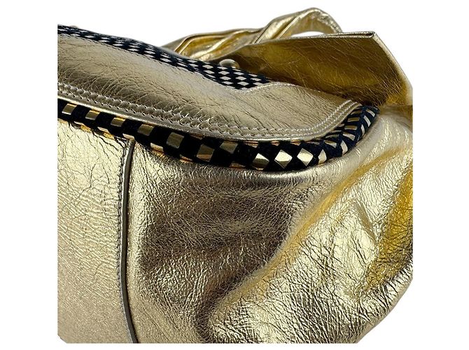 Autre Marque Borsa a mano in pelle D&G in nero e oro D'oro - vista 7