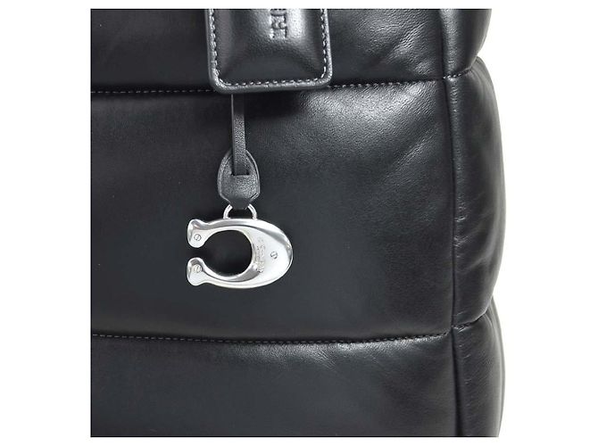 Bolsa de ombro em couro Coach Preto - vista 10