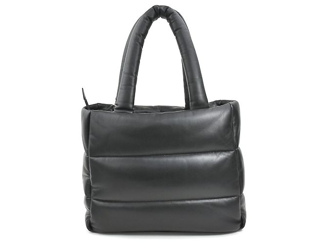 Bolsa de ombro em couro Coach Preto - vista 3