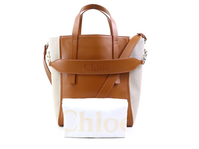 Chloé Sense Handtasche/Schultertasche Braun Beige - Ansicht 17