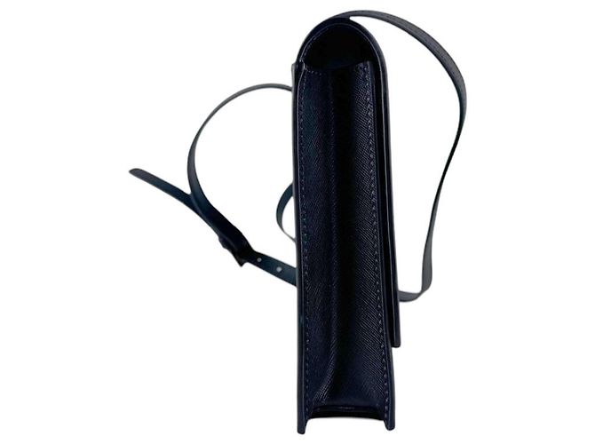 Borsa a tracolla in pelle Versace in nero - vista 2