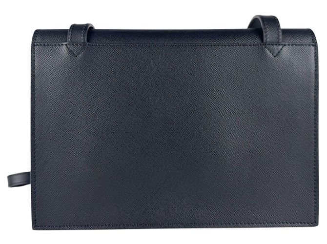 Borsa a tracolla in pelle Versace in nero - vista 3